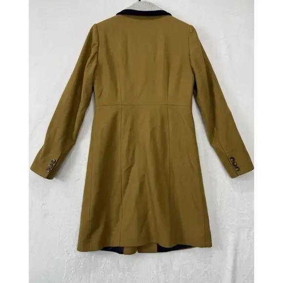 Boden Wool Blend Ground Ginger Crumbie Coat Size 4 - Picture 11 of 15